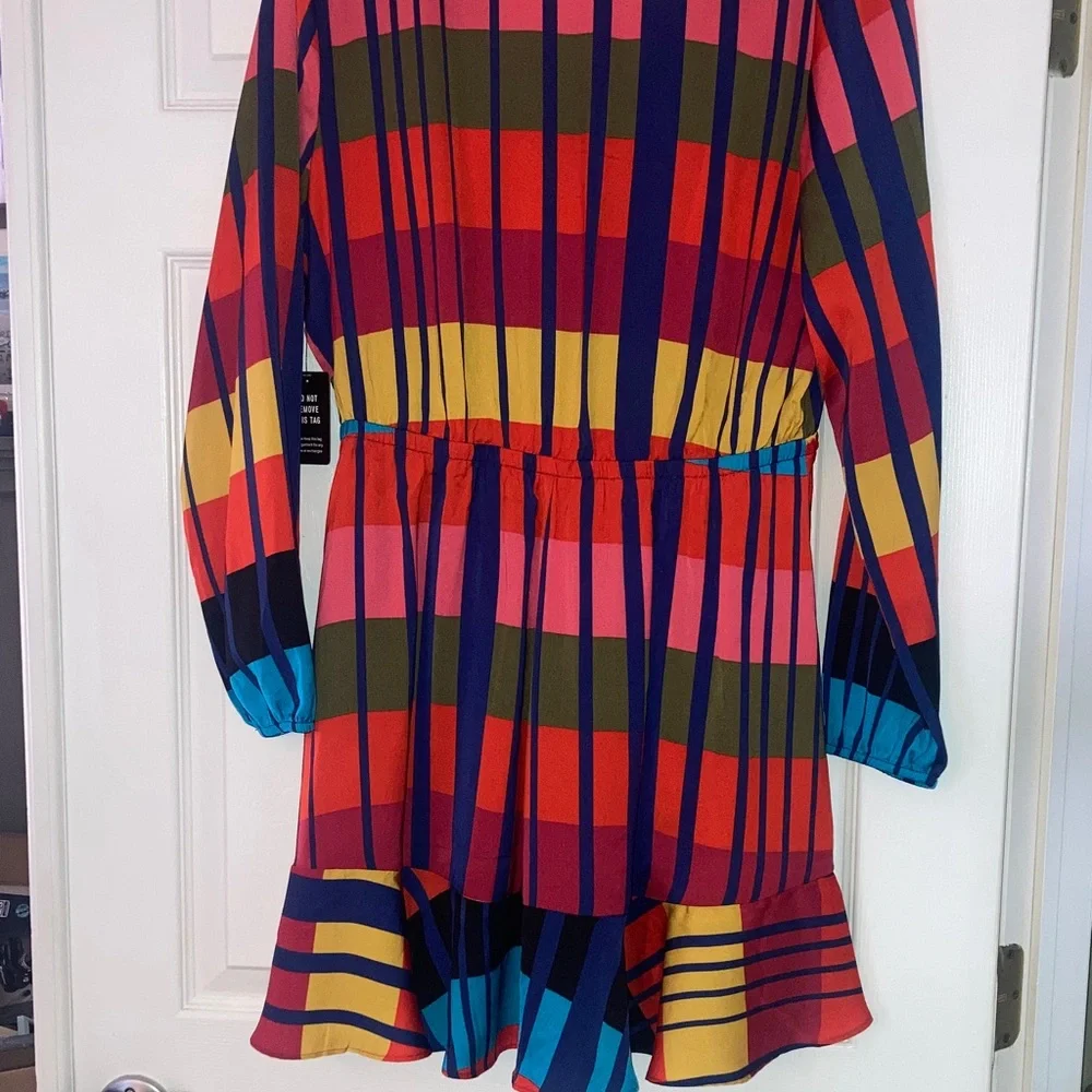 Express Multicolor Striped Dress NWT - Picture 2 of 8
